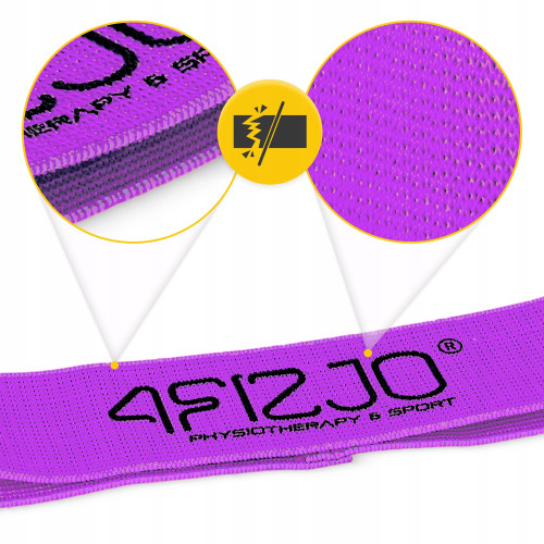 Резинка для фитнеса  4FIZJO Flex Band 16-22 кг Violet - фото №2